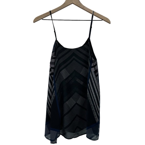 VINCE 100% silk patterned camisole / Size L - Picture 2 of 8